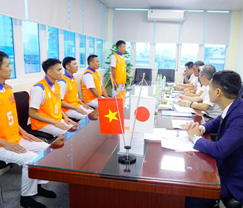 鹿児島県内企業によるベトナム人技能実習生との面談